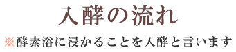 入酵の流れ